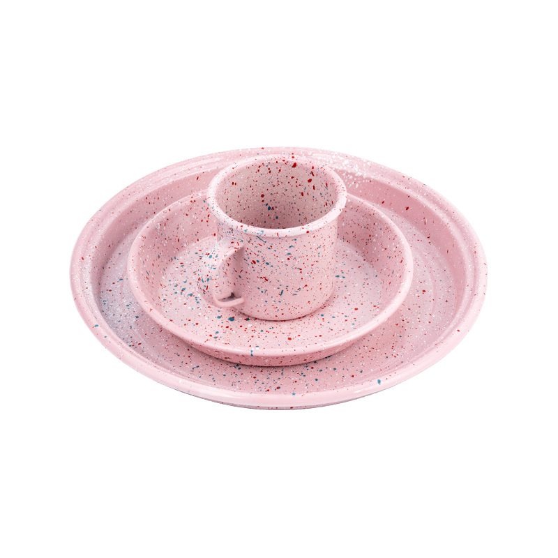 Socraigh taephota enamel bláthanna na hEorpa